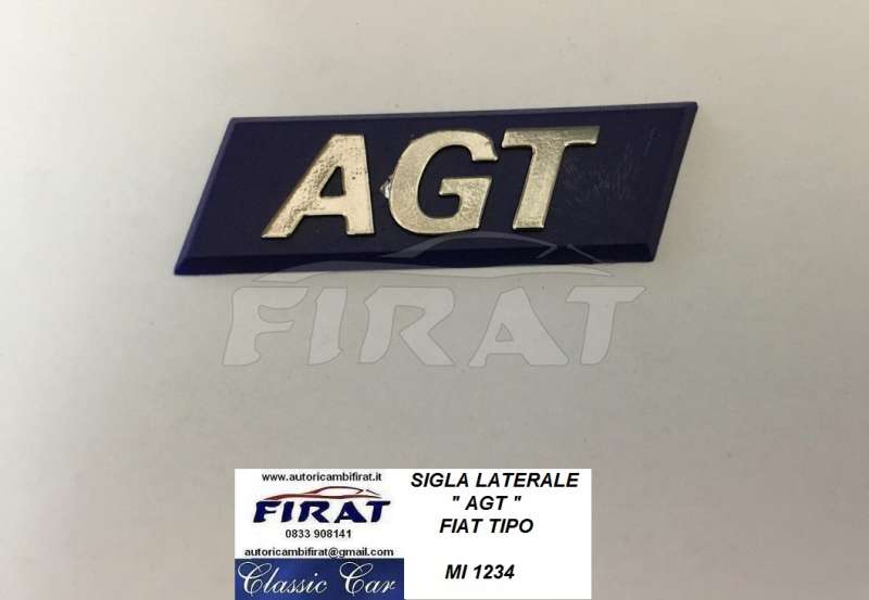SIGLA LATERALE FIAT TIPO "AGT" (1234)